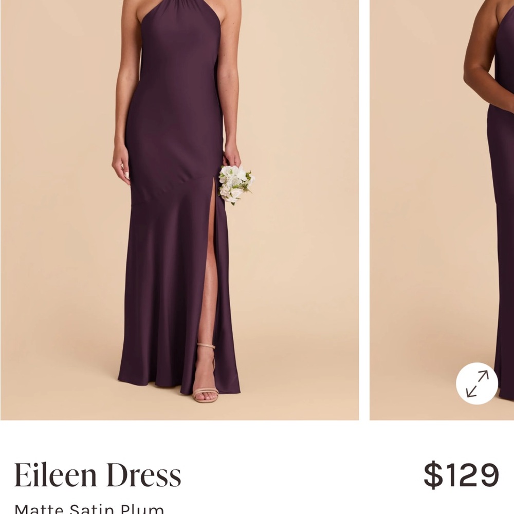 Eileen Plum Satin Dress